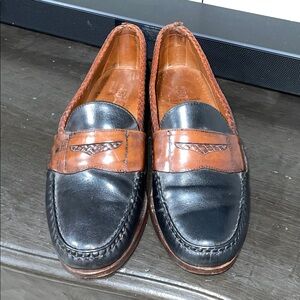 Allen Edmonds Black and Brown Leather Loafers